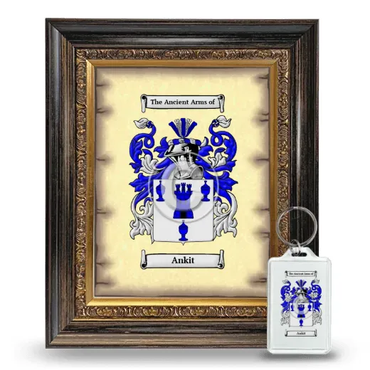Ankit Framed Coat of Arms and Keychain - Heirloom
