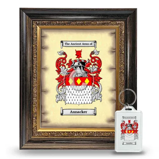 Annacker Framed Coat of Arms and Keychain - Heirloom
