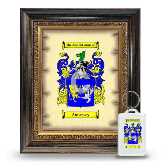 Annessey Framed Coat of Arms and Keychain - Heirloom