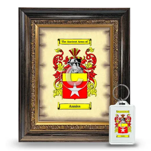 Anniss Framed Coat of Arms and Keychain - Heirloom
