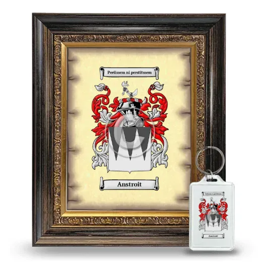 Anstroit Framed Coat of Arms and Keychain - Heirloom