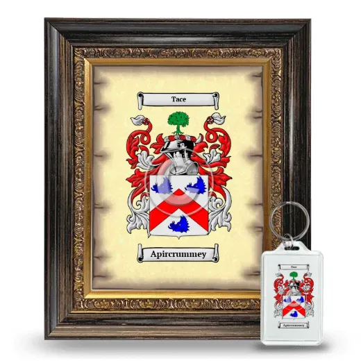 Apircrummey Framed Coat of Arms and Keychain - Heirloom
