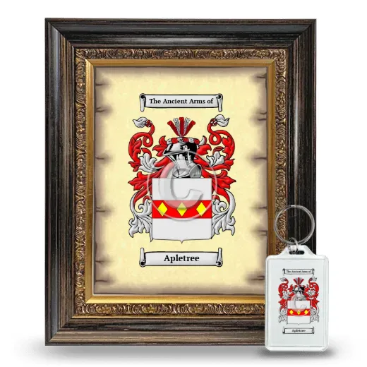 Apletree Framed Coat of Arms and Keychain - Heirloom
