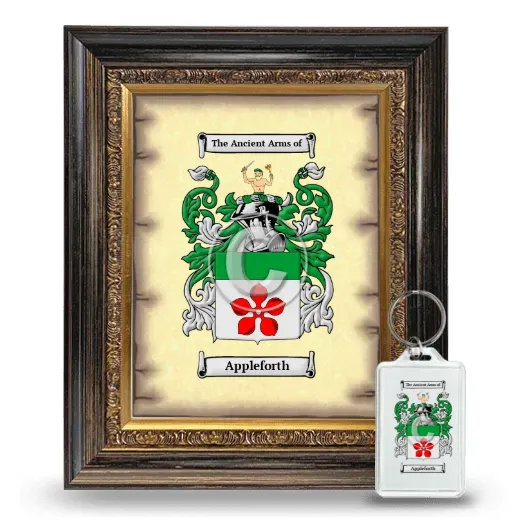 Appleforth Framed Coat of Arms and Keychain - Heirloom