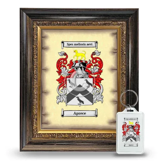 Aprece Framed Coat of Arms and Keychain - Heirloom