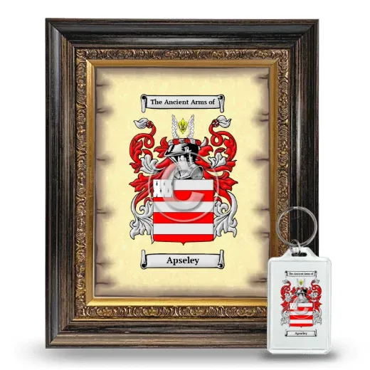 Apseley Framed Coat of Arms and Keychain - Heirloom