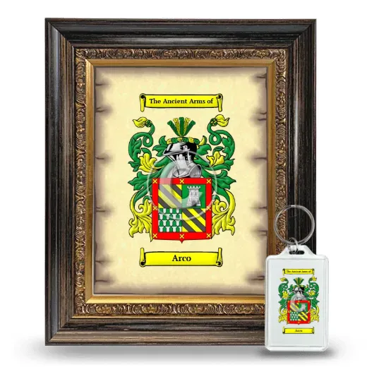 Arco Framed Coat of Arms and Keychain - Heirloom