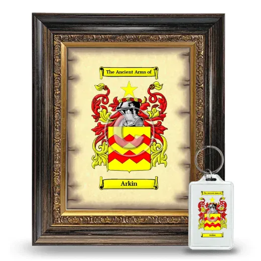 Arkin Framed Coat of Arms and Keychain - Heirloom