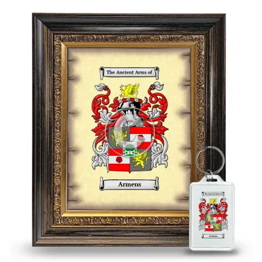 Armens Framed Coat of Arms and Keychain - Heirloom