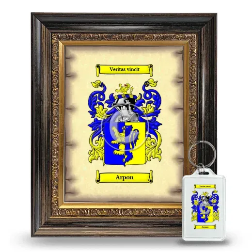 Arpon Framed Coat of Arms and Keychain - Heirloom
