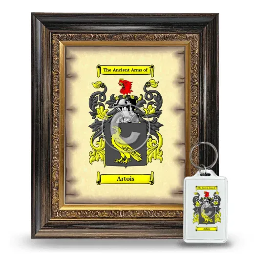 Artois Framed Coat of Arms and Keychain - Heirloom
