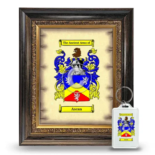 Ascan Framed Coat of Arms and Keychain - Heirloom