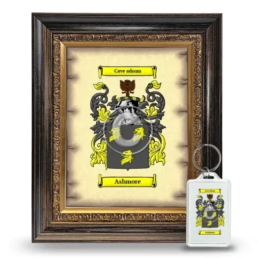 Ashmore Framed Coat of Arms and Keychain - Heirloom