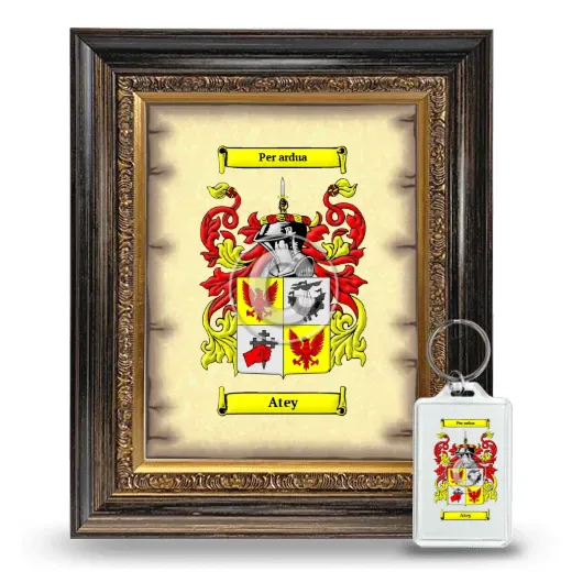 Atey Framed Coat of Arms and Keychain - Heirloom