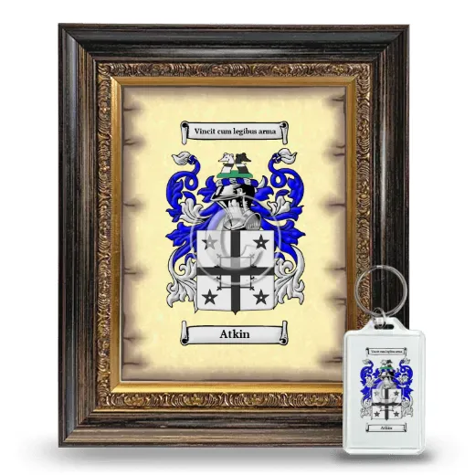 Atkin Framed Coat of Arms and Keychain - Heirloom