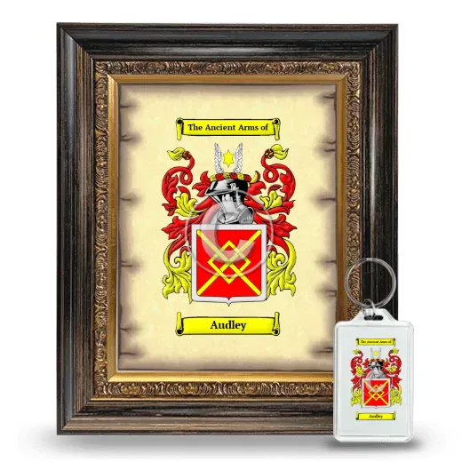 Audley Framed Coat of Arms and Keychain - Heirloom