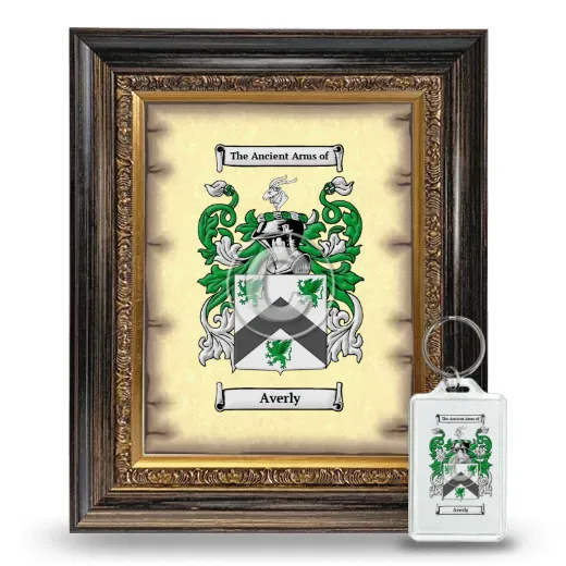 Averly Framed Coat of Arms and Keychain - Heirloom