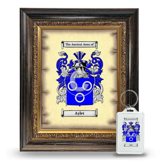 Aylet Framed Coat of Arms and Keychain - Heirloom
