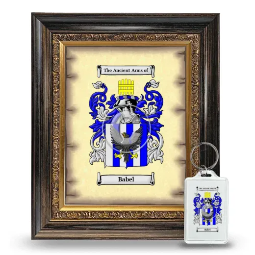Babel Framed Coat of Arms and Keychain - Heirloom