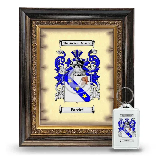 Baccini Framed Coat of Arms and Keychain - Heirloom