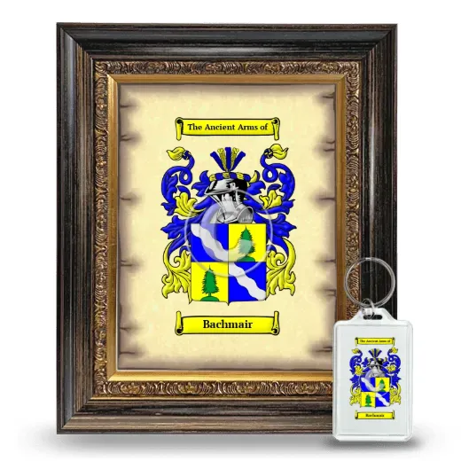 Bachmair Framed Coat of Arms and Keychain - Heirloom