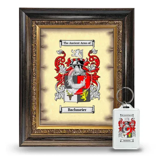 Bachmeier Framed Coat of Arms and Keychain - Heirloom