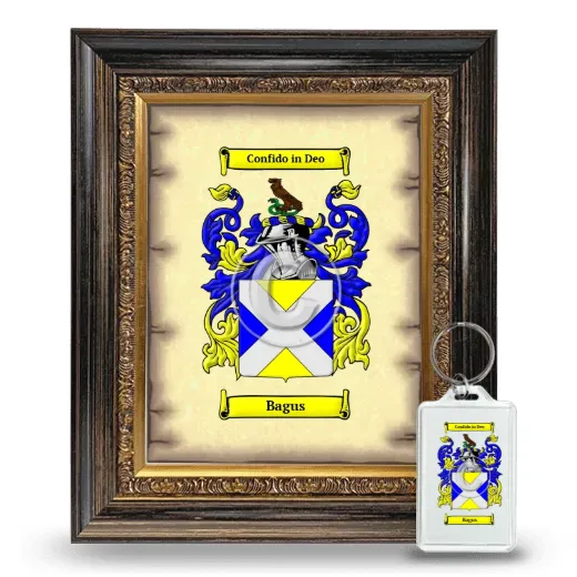 Bagus Framed Coat of Arms and Keychain - Heirloom