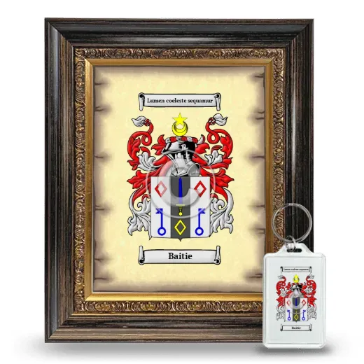 Baitie Framed Coat of Arms and Keychain - Heirloom