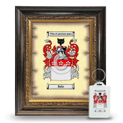 Balo Framed Coat of Arms and Keychain - Heirloom