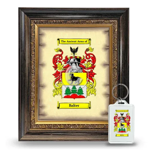 Balter Framed Coat of Arms and Keychain - Heirloom