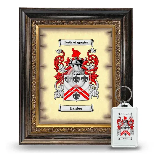 Banber Framed Coat of Arms and Keychain - Heirloom