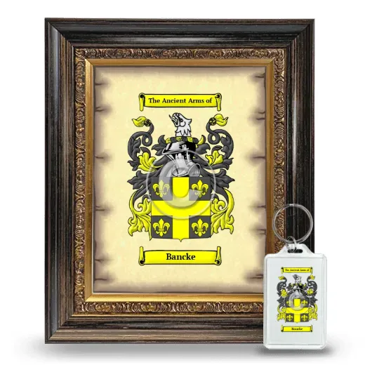 Bancke Framed Coat of Arms and Keychain - Heirloom