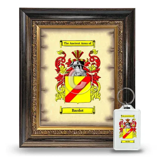 Bardot Framed Coat of Arms and Keychain - Heirloom