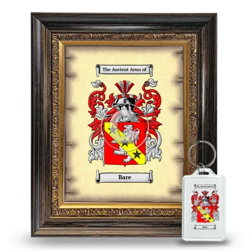 Bare Framed Coat of Arms and Keychain - Heirloom