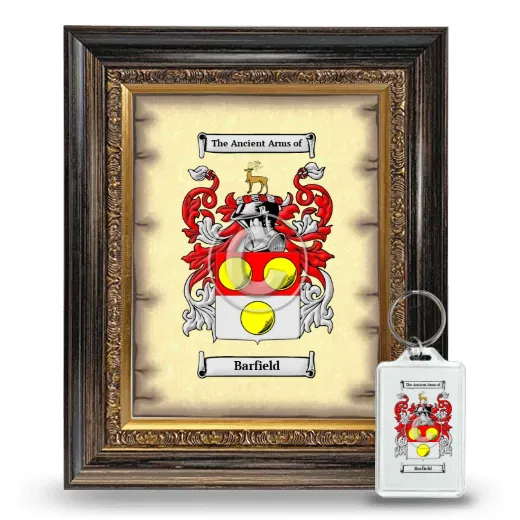Barfield Framed Coat of Arms and Keychain - Heirloom