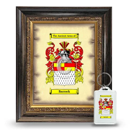 Barrock Framed Coat of Arms and Keychain - Heirloom