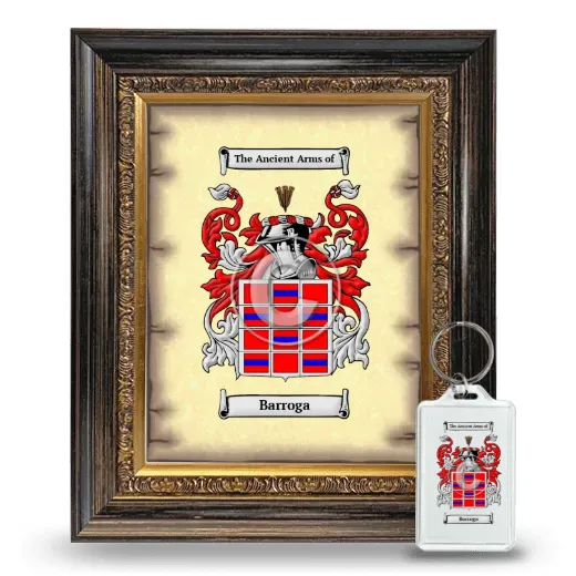 Barroga Framed Coat of Arms and Keychain - Heirloom