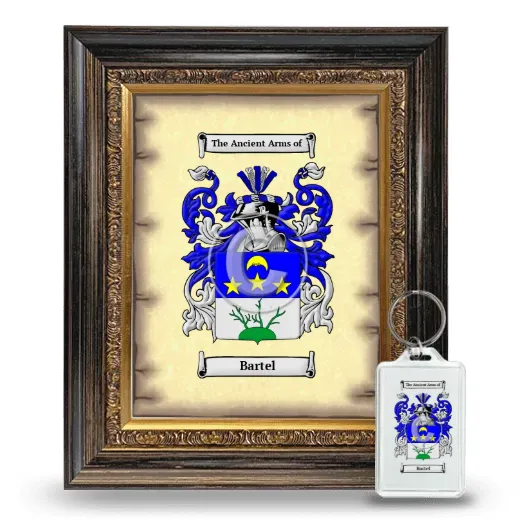 Bartel Framed Coat of Arms and Keychain - Heirloom