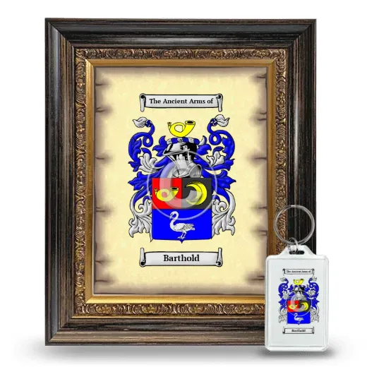 Barthold Framed Coat of Arms and Keychain - Heirloom