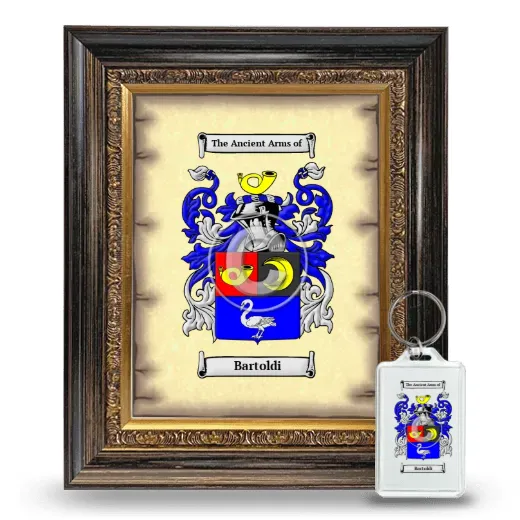 Bartoldi Framed Coat of Arms and Keychain - Heirloom
