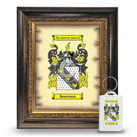 Bawermyn Framed Coat of Arms and Keychain - Heirloom
