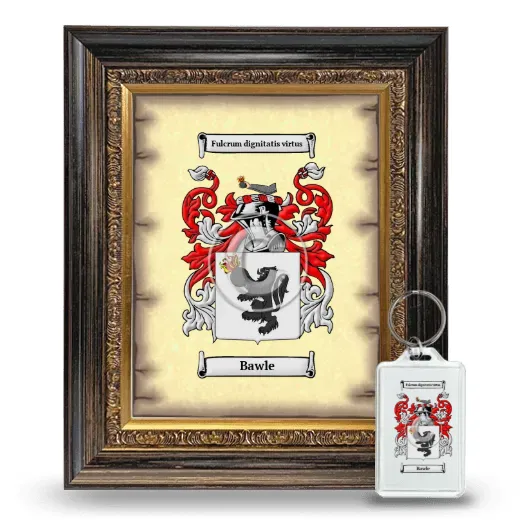 Bawle Framed Coat of Arms and Keychain - Heirloom