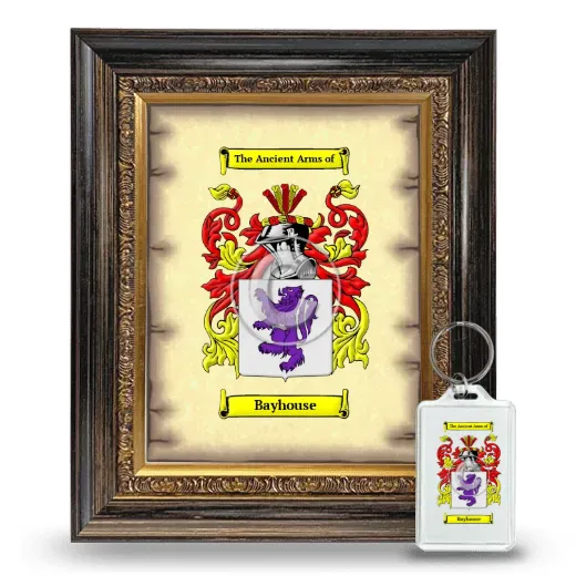 Bayhouse Framed Coat of Arms and Keychain - Heirloom