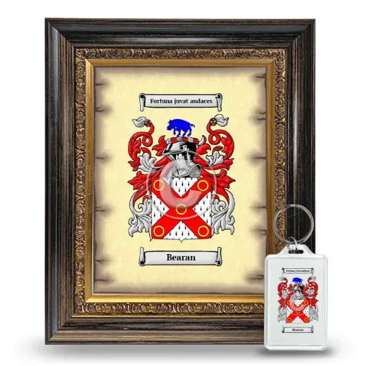 Bearan Framed Coat of Arms and Keychain - Heirloom