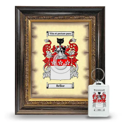 Belloe Framed Coat of Arms and Keychain - Heirloom