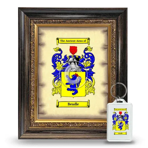 Bendle Framed Coat of Arms and Keychain - Heirloom