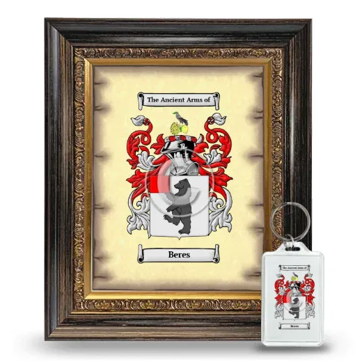 Beres Framed Coat of Arms and Keychain - Heirloom