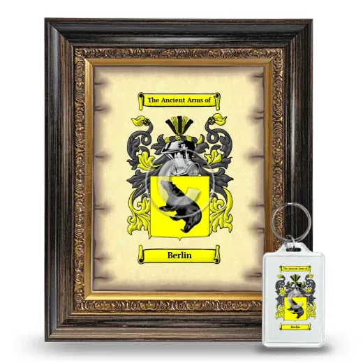Berlin Framed Coat of Arms and Keychain - Heirloom