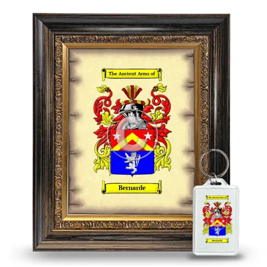Bernarde Framed Coat of Arms and Keychain - Heirloom