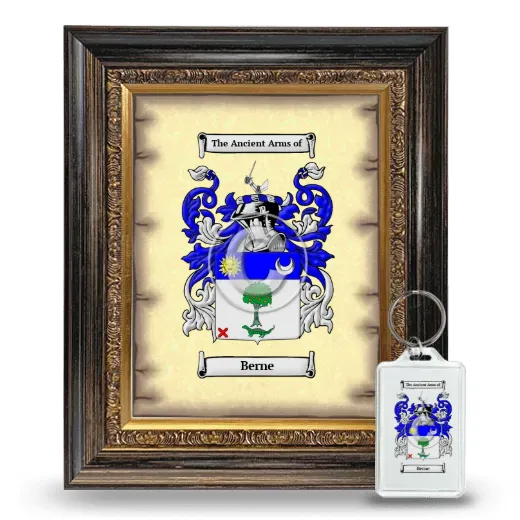 Berne Framed Coat of Arms and Keychain - Heirloom